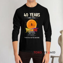 40 Years Akira Toriyama Signature Shirt 4 40 Years Akira Toriyama Signature Black Long sleeved