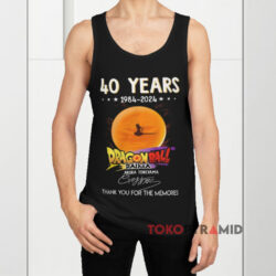 40 Years Akira Toriyama Signature Shirt 2 40 Years Akira Toriyama Signature Black Tank Top