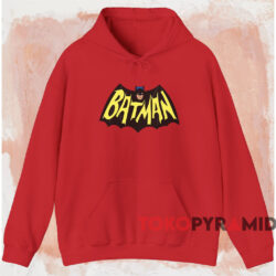 60s Batman Logo T-shirt 2 60s Batman Logo T shirt Red Hoodie