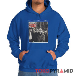 60s Vintage The Rolling Stones 1964 Bus Photo Rare Hoodie
