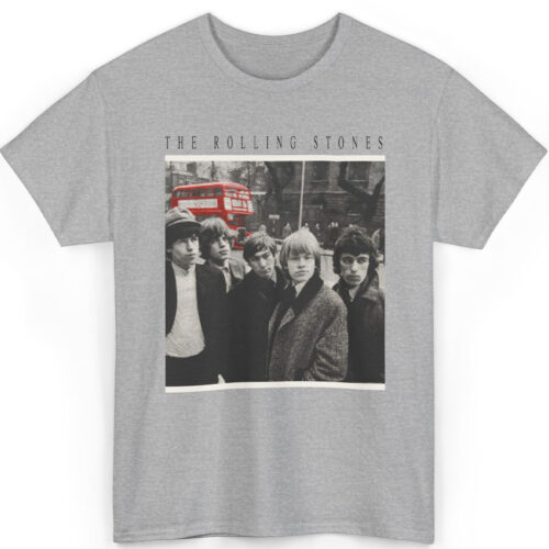 60s Vintage The Rolling Stones 1964 Bus Photo Rare Shirt