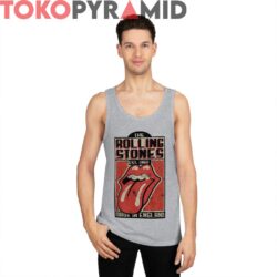 60s Vintage The Rolling Stones Est 1962 Made In England Rare Grey Tank Top