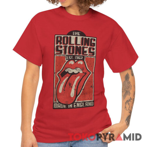 60s Vintage The Rolling Stones Est 1962 Made in England Rare T Shirt