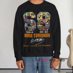 68 Years Akira Toriyama Signature Shirt Thank You For The Memories 3 68 Years Akira Toriyama Signature Shirt Thank You For The Memories Black Sweatshirt