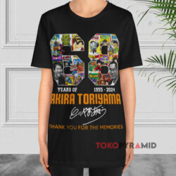 68 Years Akira Toriyama Signature Shirt Thank You For The Memories 1 68 Years Akira Toriyama Signature Shirt Thank You For The Memories Black T shirt