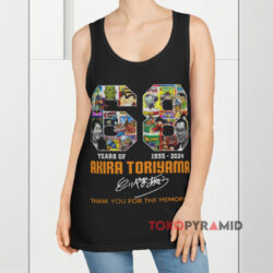 68 Years Akira Toriyama Signature Shirt Thank You For The Memories 2 68 Years Akira Toriyama Signature Shirt Thank You For The Memories Black TanK Top