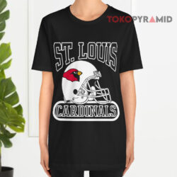 70s 80s Vintage St Louis Cardinals Football Black T shirt