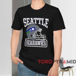 70s Seattle Seahawks Nfl Shirt Black T shirt