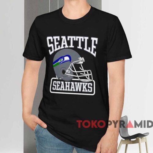 70s Seattle Seahawks Nfl Shirt Black T shirt