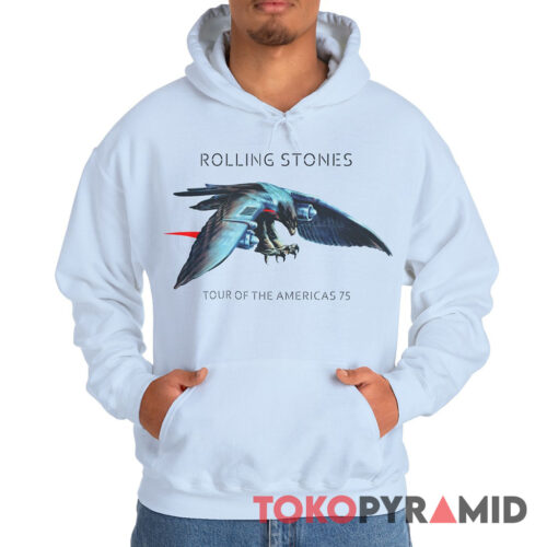70s Vintage 1975 Rolling Stones Tour Of The Americas Eagle Rare Hoodie 70s Vintage 1975 Rolling Stones Tour Of The Americas Eagle Rare Hoodie