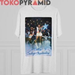 70s Vintage 1977 Dallas Cowboys Cheerleaders Poster Unique Grey T shirt