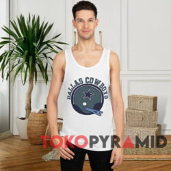 70s Vintage Dallas Cowboys Helmet Logo NFL Unique T-shirt 3 70s Vintage Dallas Cowboys Helmet Logo NFL White Tank Top