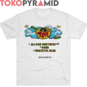 70s Vintage Grateful Dead Allman Brothers The Band 1973 Summer Jam At Watkins Glen Festival Concert New York Rare Shirt