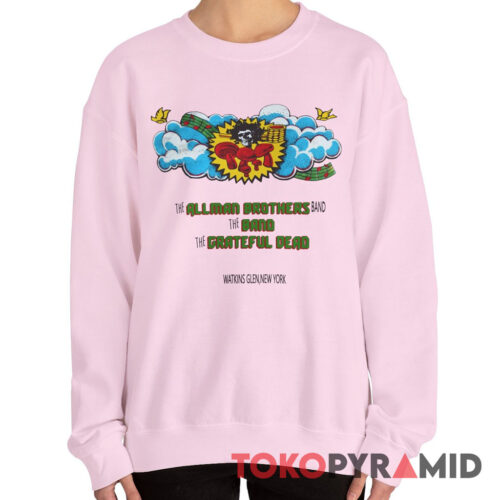70s Vintage Grateful Dead Allman Brothers The Band 1973 Summer Jam at Watkins Glen Festival Sweatshirt