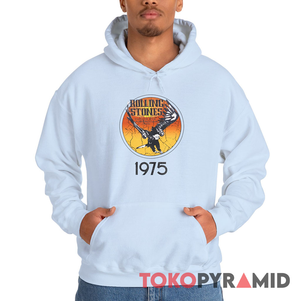 70s Vintage Rolling Stones 1975 Tour Of The Americas Rare Hoodie 70s Vintage Rolling Stones 1975 Tour Of The Americas Rare Hoodie