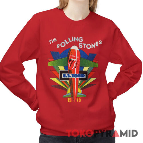 70s Vintage Rolling Stones 1975 US Tour Rare Sweatshirt