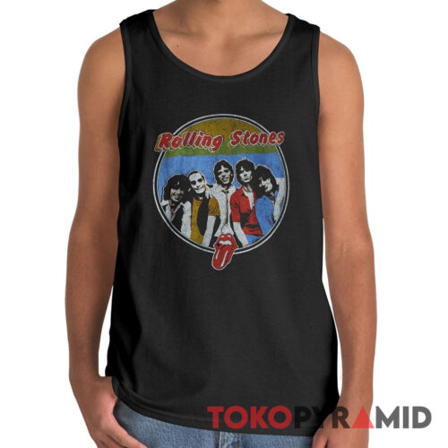 70s Vintage Rolling Stones 1978 Old Picture Rare Tank Top