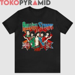70s Vintage Rolling Stones 1978 Tour Of America Worlds Greatest Rock & Roll Band 2 Sided Rare T shirt