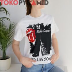 70s Vintage Rolling Stones Sticky Fingers Rare White T shirt