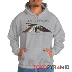 70s Vintage Rolling Stones Tour Of The Americas 1975 Eagle Rare Hoodie