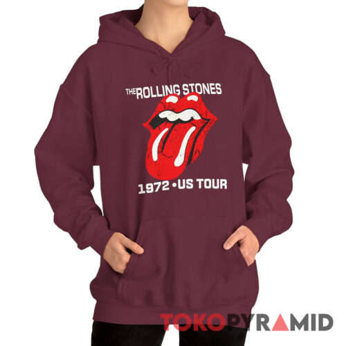 70s Vintage The Rolling Stones 1972 US Tour Rare Hoodie