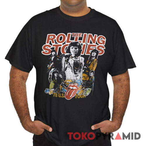 70s Vintage The Rolling Stones 78 US Tour Rare T Shirt