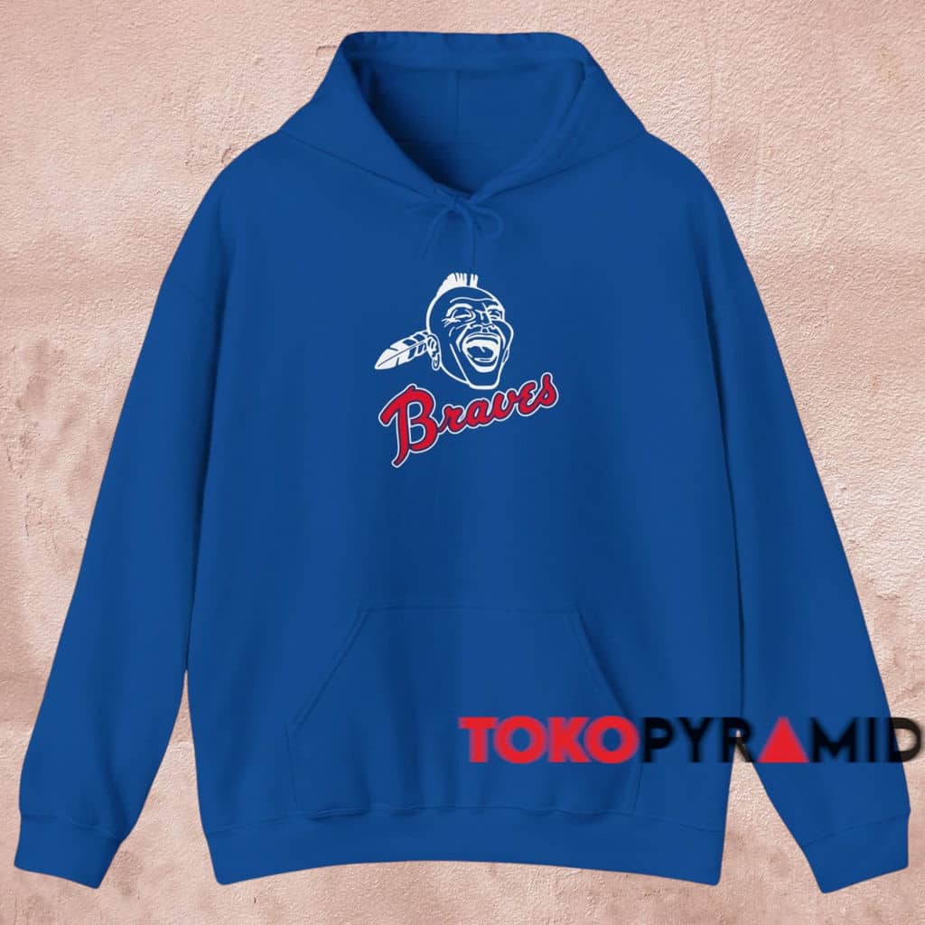 80s Atlanta Braves Vintage Logo Shirt Blue Hoodie 80s Atlanta Braves Vintage Logo Shirt Blue Hoodie