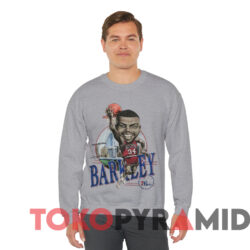 80s Charles Barkley Philadelphia 76ers Caricature T-Shirt 2 80s Charles Barkley Philadelphia 76ers Caricature T shirt Grey Sweatshirt