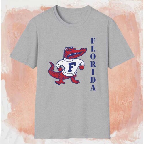 80s Florida Gators Spell Out Shirt Grey T shirt