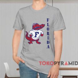 80s Florida Gators Spell Out Shirt Grey T shirt