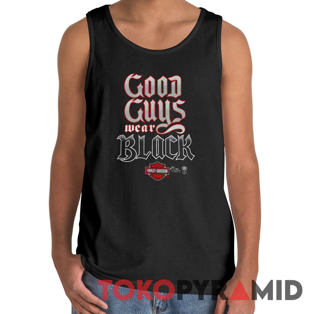 80s Harley Davidson Good Guys Wear Black Tank Top 80s Harley Davidson Good Guys Wear Black Tank Top