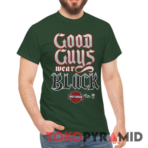 80s Harley Davidson Good Guys Wear Black Tee 80s Harley Davidson Good Guys Wear Black Tee