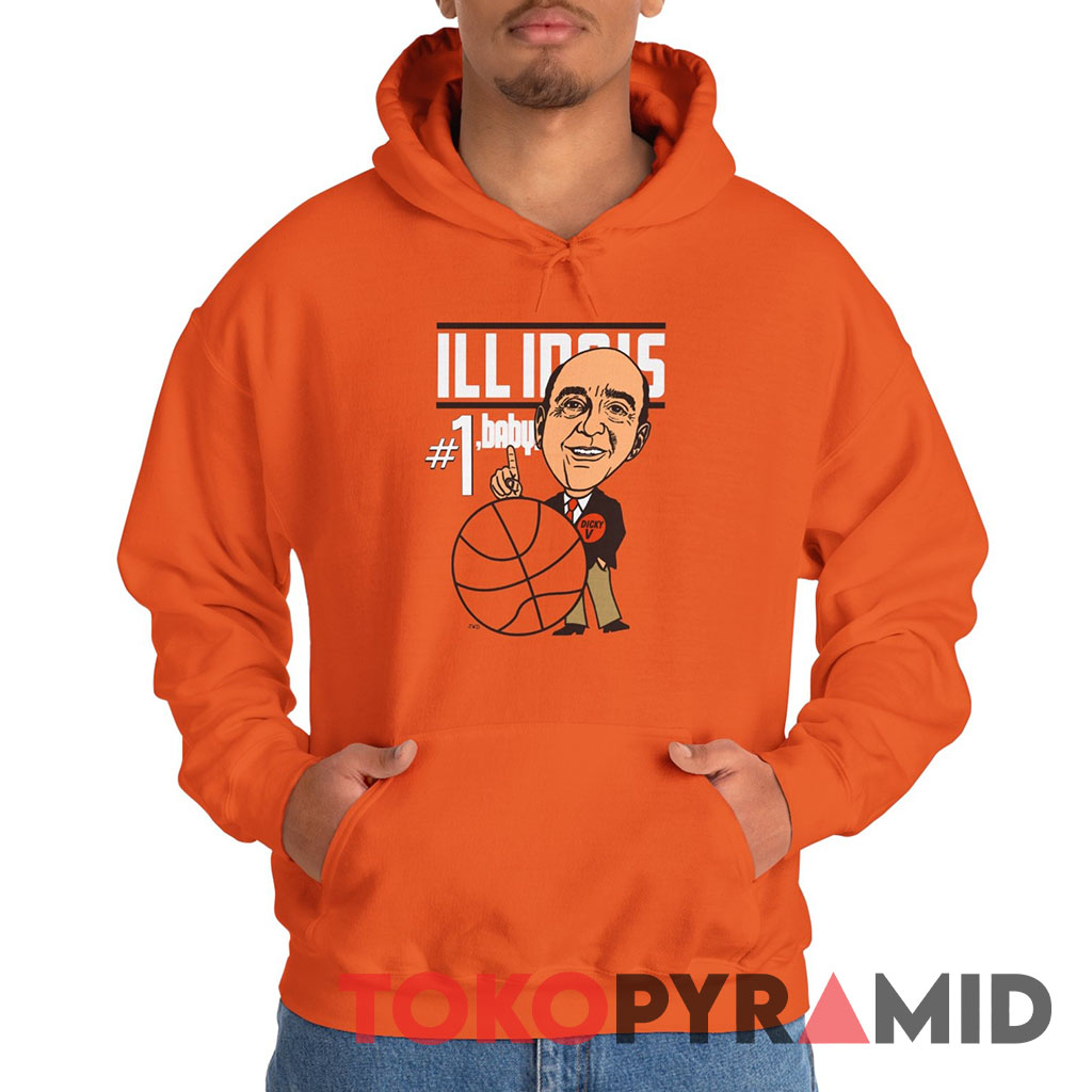 80s Illinois Fighting Illini Dick Vitale Hoodie 80s Illinois Fighting Illini Dick Vitale Hoodie