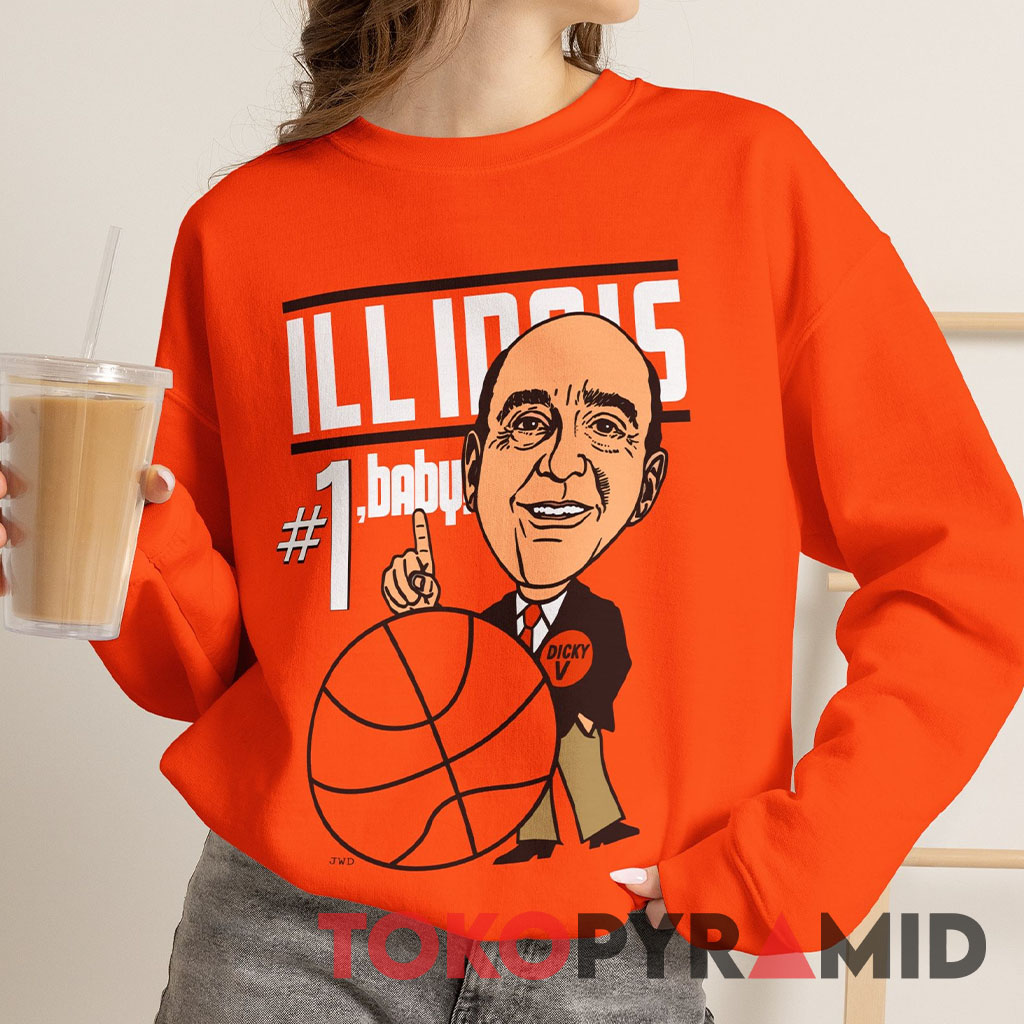 80s Illinois Fighting Illini Dick Vitale Sweatshirt 80s Illinois Fighting Illini Dick Vitale Sweatshirt