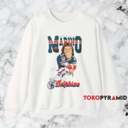 80s Miami Dolphins Dan Marino Caricature Shirt White Sweatshirt