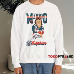 80s Miami Dolphins Dan Marino Caricature Shirt White Sweatshirt