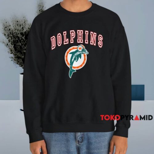 80s Miami Dolphins Nfl Shirt Black Sweatshirt