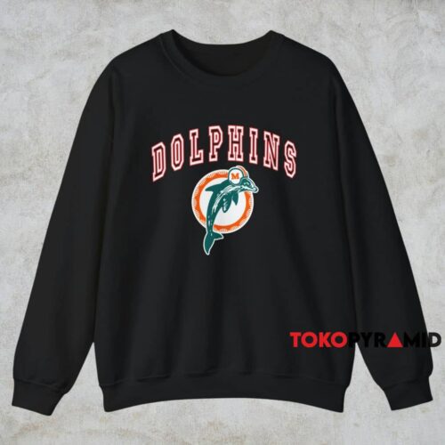 80s Miami Dolphins Nfl Shirt Black Sweatshirt
