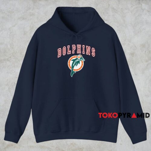 80s Miami Dolphins Nfl Shirt Navy Hoodie