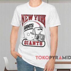 80s New York Giants Helmet Shirt White T shirt