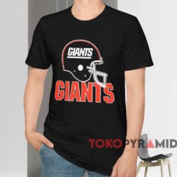 80s New York Giants Nfl Helmet Shirt Black T shirt