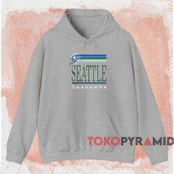80s Nfl Football Seattle Seahawks Shirt Grey Hoodie