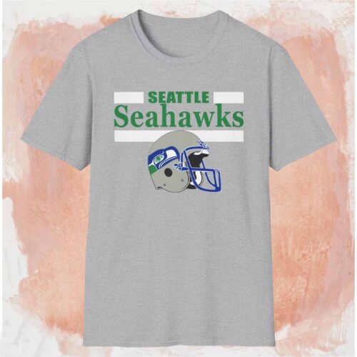 80s Nfl Seattle Seahawks Shirt Grey T shirt