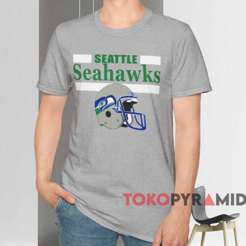 80s Nfl Seattle Seahawks Shirt Grey T shirt