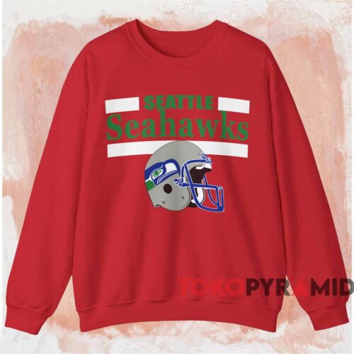 80s Nfl Seattle Seahawks Shirt Red Sweatshirt