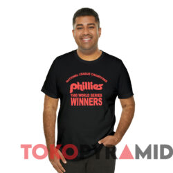 80s Philadelphia Phillies 1980 World Series Winners T shirt Black T shirt