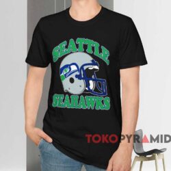80s Seattle Seahawks Nfl Football Shirt Black T shirt