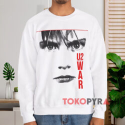 80s U2 War Concert T shirt White Sweatshirt