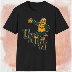 80s Unc Wilmington Seahawks Basketball Shirt Black T shirt