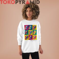 80s Vintage 1989 Rolling Stones Steel Wheels North American Tour 2 Sided Rare White Long Sleeve